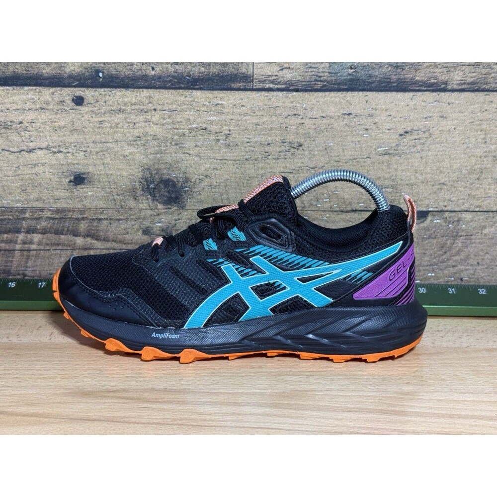 Asics Gel-Sonoma Trail Running Shoes Black Lavender Green 9 Beautiful Colorway - Picture 2 of 11